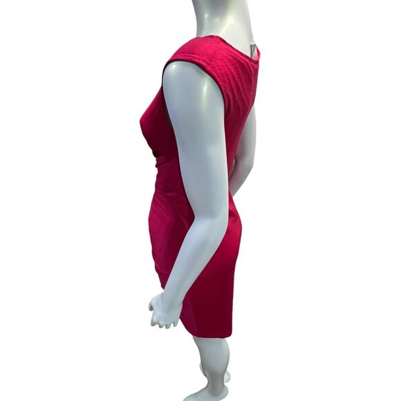 Red Sleeveless Fitted Max Studio Dress Size Medium - Picture 2 of 12